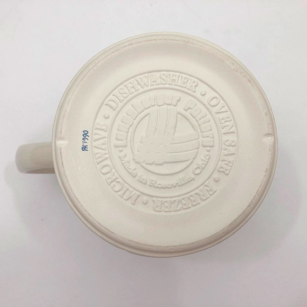 EUC Longaberger Pottery Woven Traditions Blue 2 QT 1990 USA Handmade - Picture 10 of 12